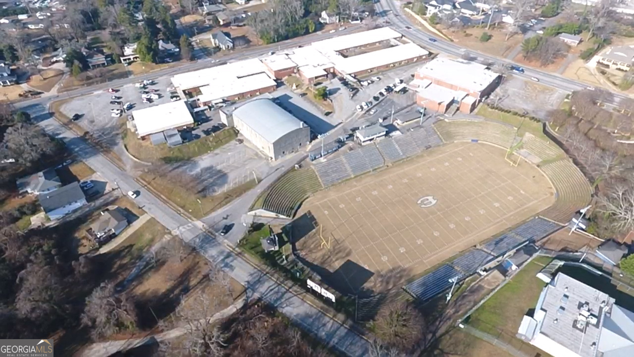 37 West Church Street Elberton, GA 30635 - Photo 30 of 37 an aerial view of a house with a swimming pool
