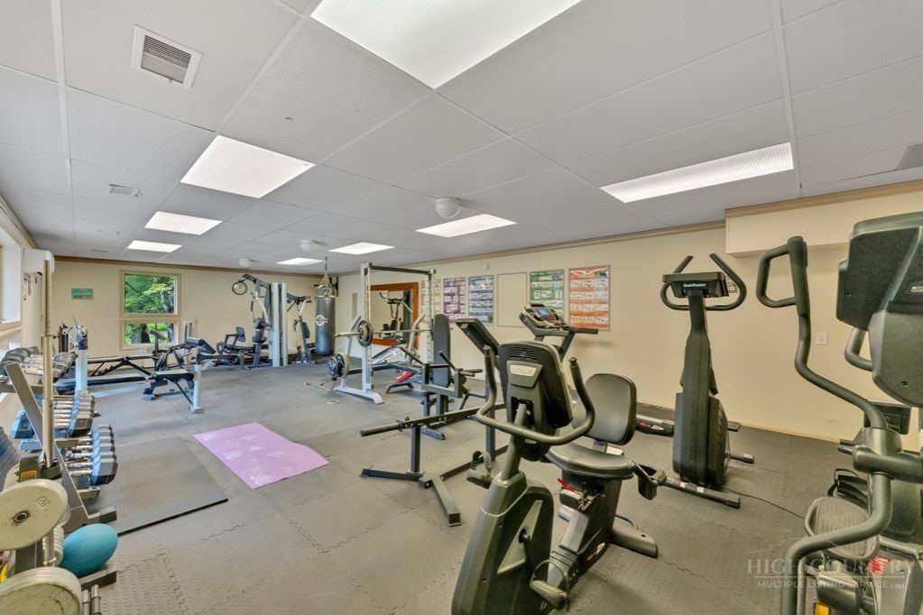 216 Saddle Lane Deep Gap, NC 28618 - Photo 43 of 44 a view of a room with gym equipment