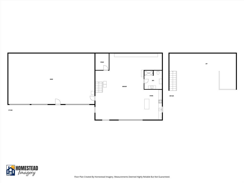 664 Earl Road Sadler, TX 76264 - Photo 35 of 37 Layout of Shop & Loft