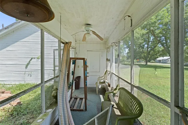 a house view with a garden space