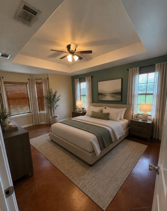 2376 Highway 61 Devers, TX 77538 - Photo 7 of 17 a bedroom with a large bed and a tv