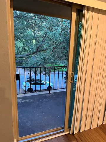 a view of front door