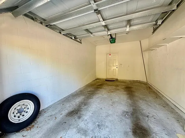 a view of a room with a stove