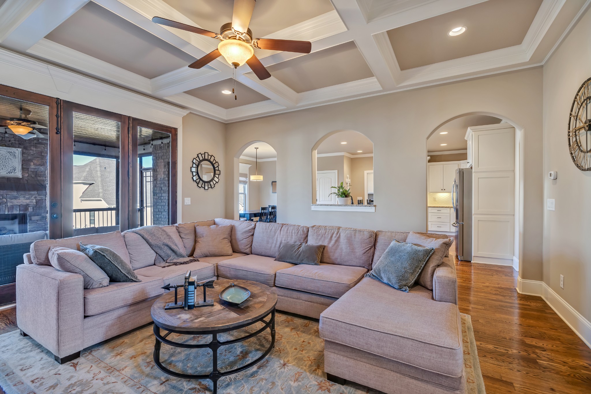 4008 Canberra Drive Spring Hill, TN 37174 - Photo 19 of 63 a living room with furniture and a wooden floor