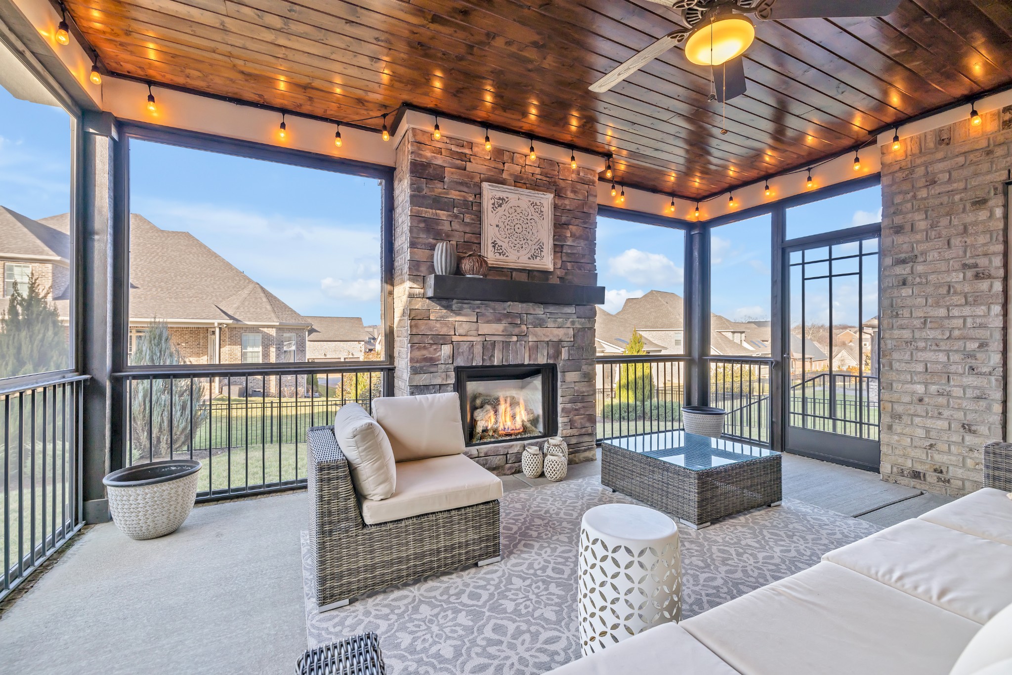 4008 Canberra Drive Spring Hill, TN 37174 - Photo 59 of 63 a living room with furniture and a fireplace