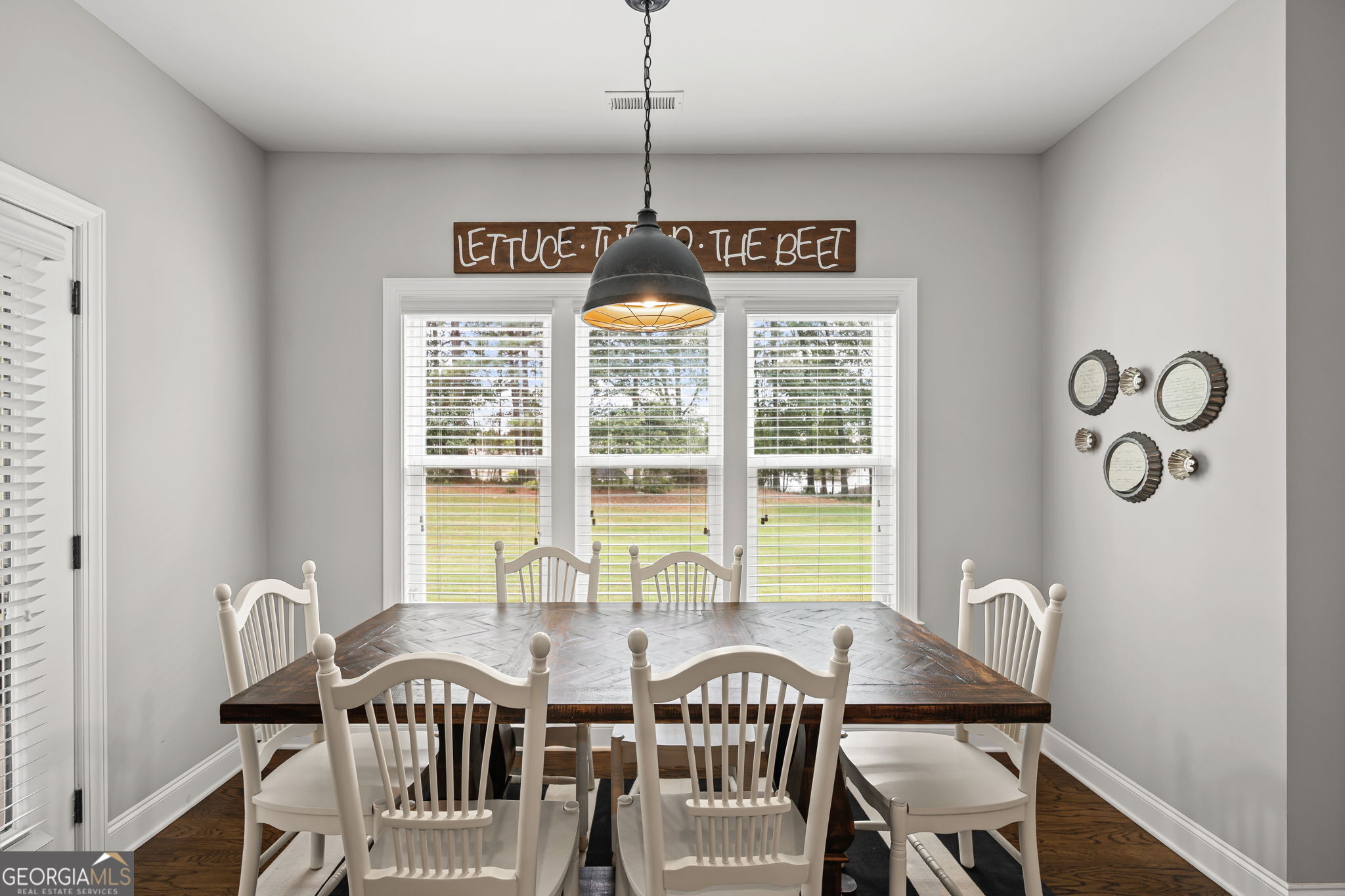 150 Duck Drive Senoia, GA 30276 - Photo 22 of 73 a view of a dining room with furniture window and outside view