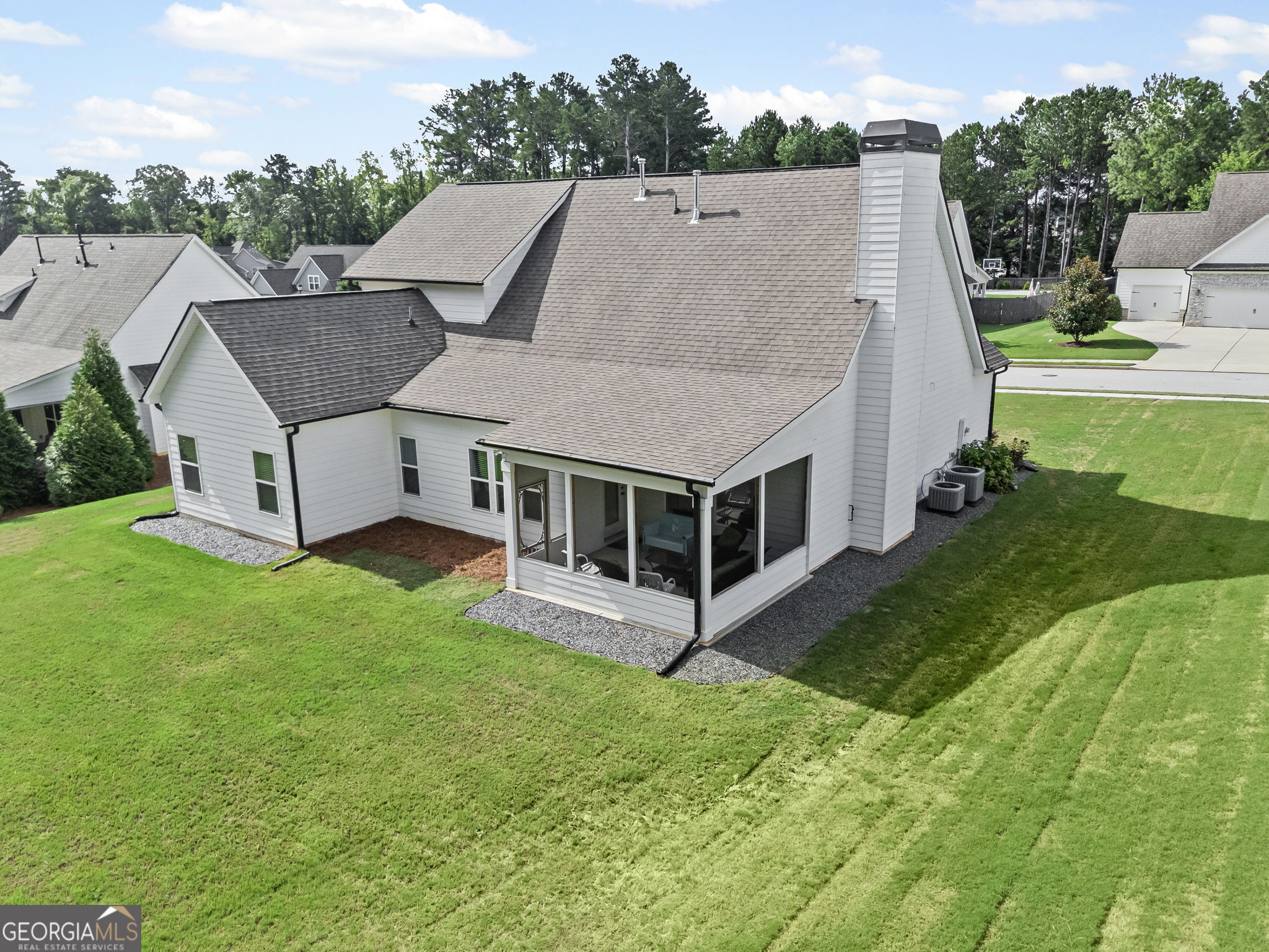 150 Duck Drive Senoia, GA 30276 - Photo 50 of 73 an aerial view of a house with a yard