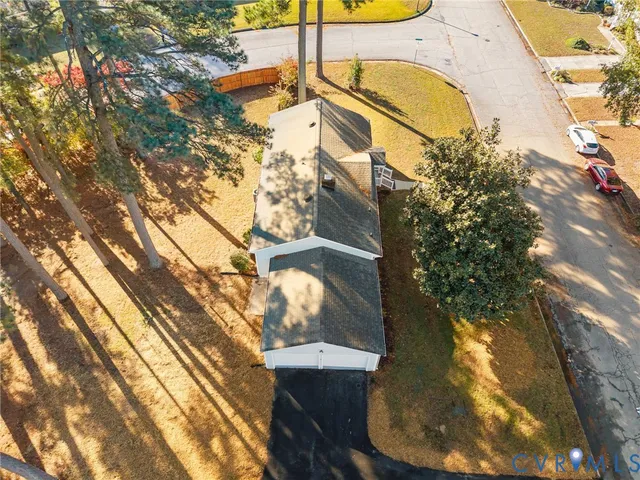 a backyard of a house