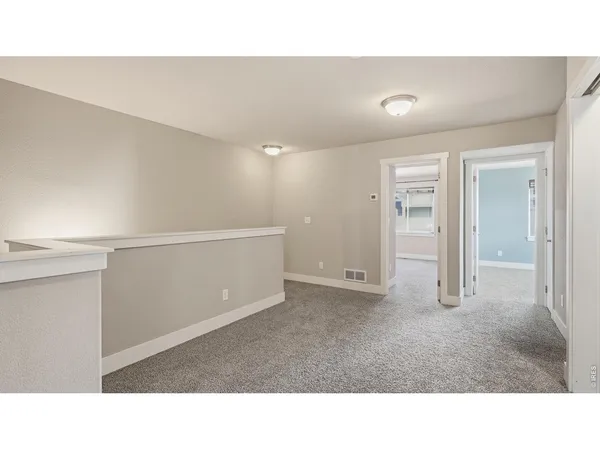 a open hall with a bench