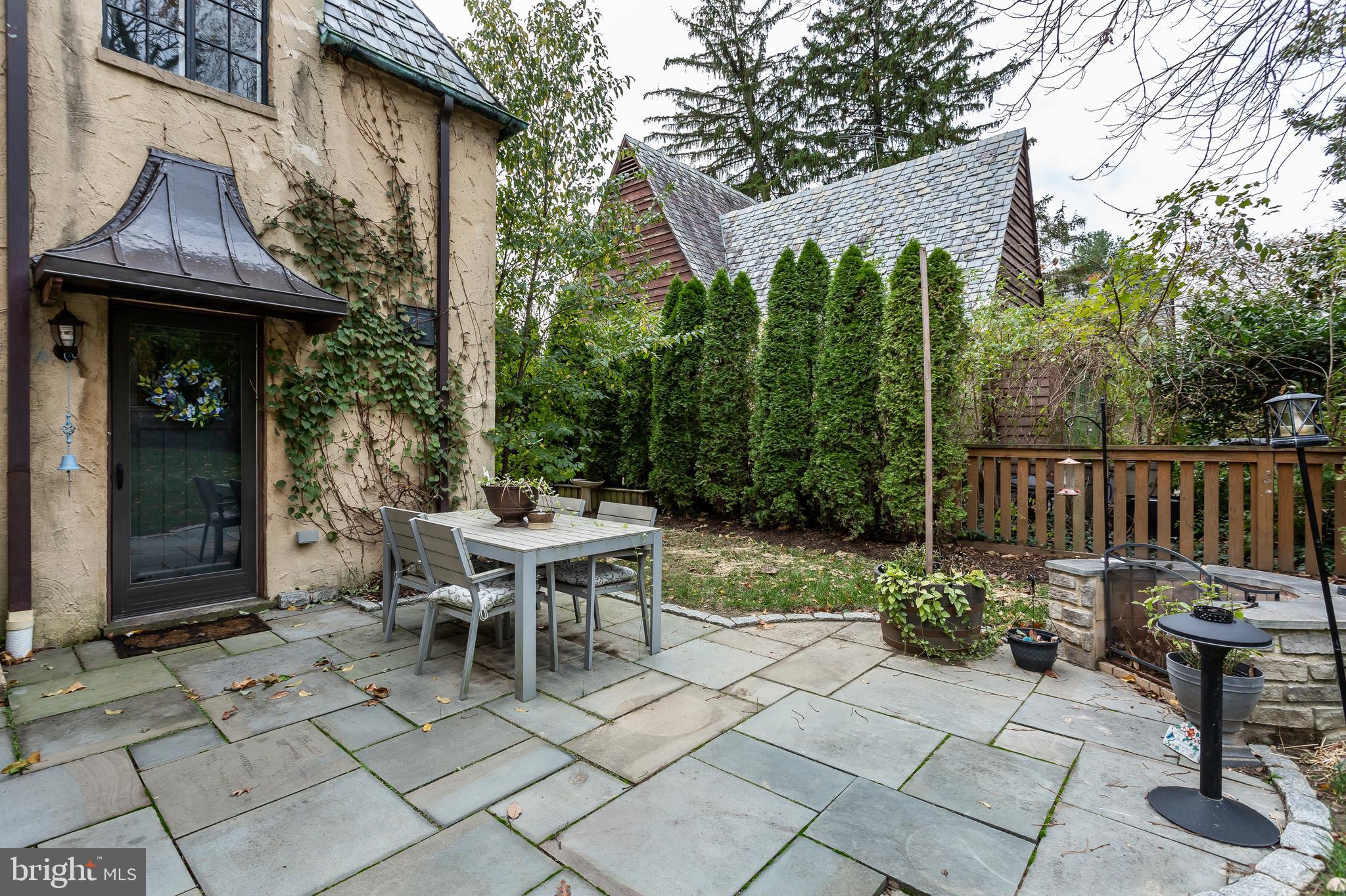 314 Taplow Road Baltimore, MD 21212 - Photo 41 of 47 Private back stone patio with built in firepit