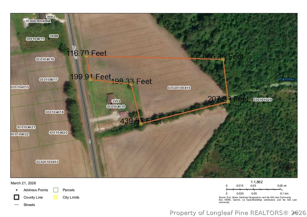 0 Alamac Road Lumberton, NC 28358 - Photo 1 of 1 These property lines are not from the survey. This is a guestimate based on the survey. See recorded map for exact location.