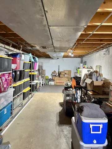 a view of storage and utility room