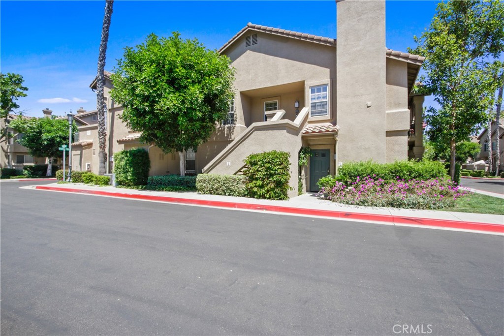 front view of a house with a street