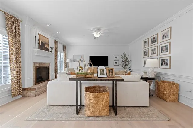 a workspace with furniture