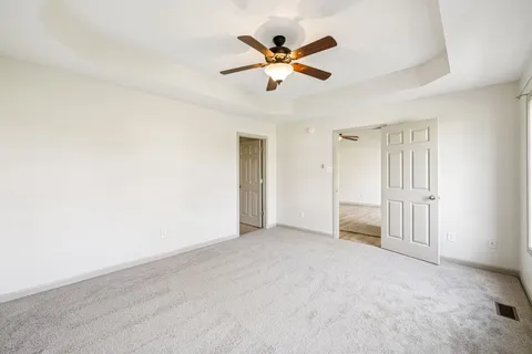 a view of a terrace with yard