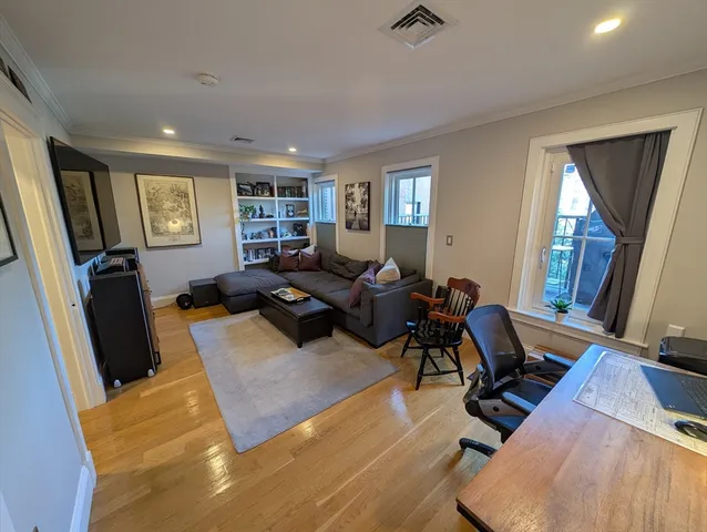a view of a chairs in a patio