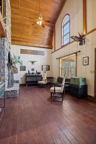 a kitchen with table and chairs