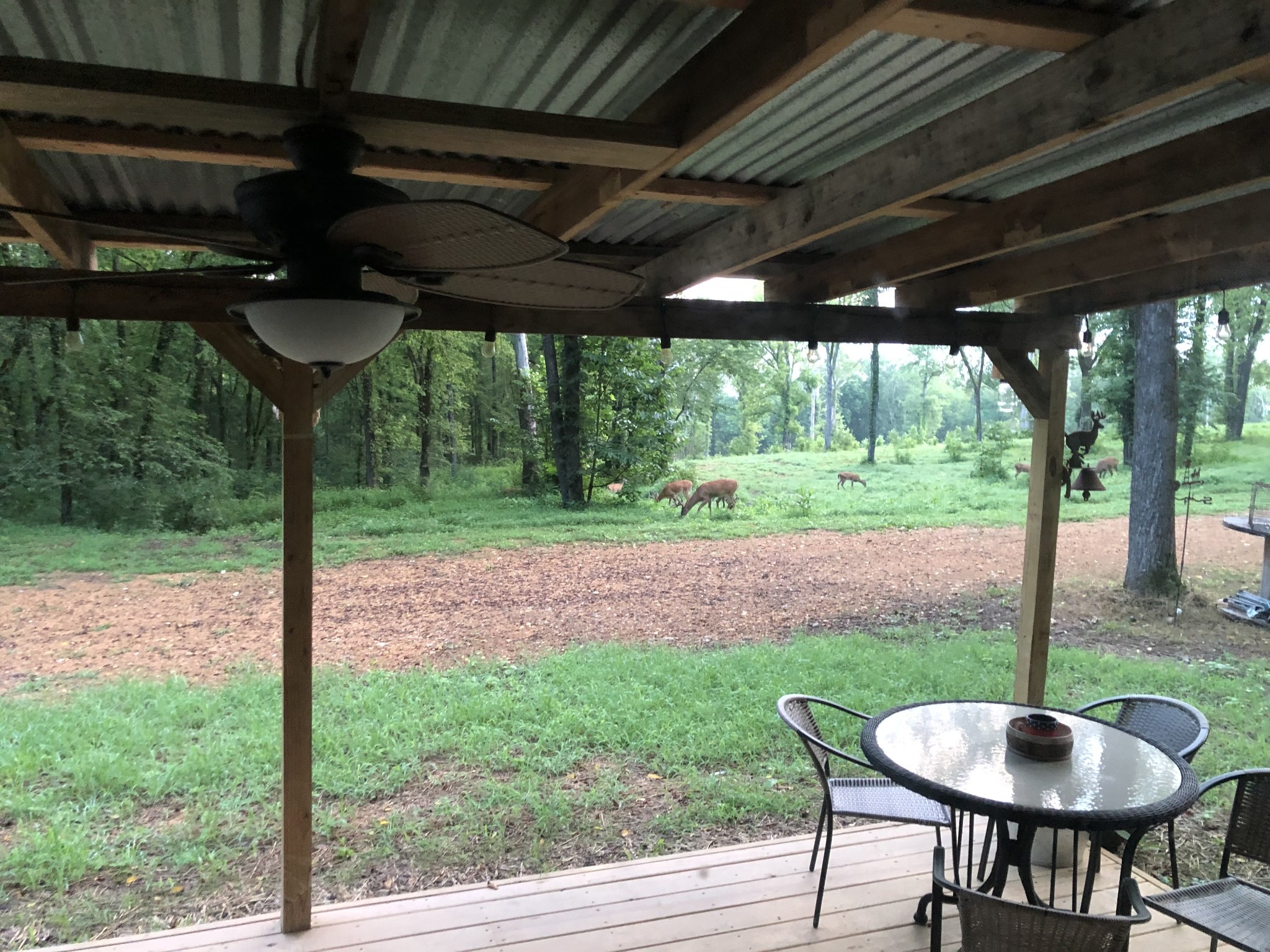 2677 Pigg Schoolhouse Road Santa Fe, TN 38482 - Photo 25 of 35 a backyard of a house with barbeque oven table and chairs