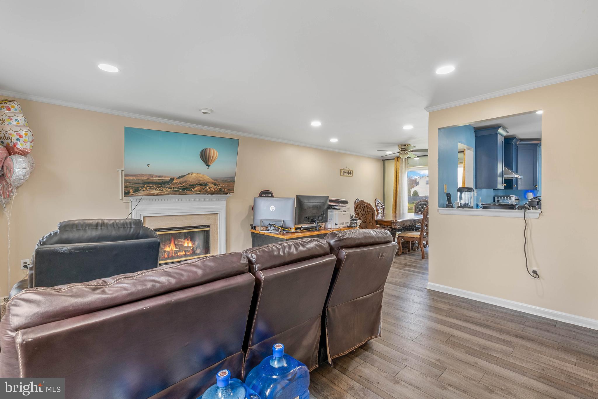 1012 Franklin Avenue Croydon, PA 19021 - Photo 4 of 25 a living room with furniture and a fireplace