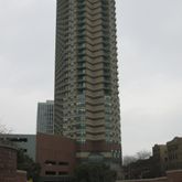 a close up of a mirror