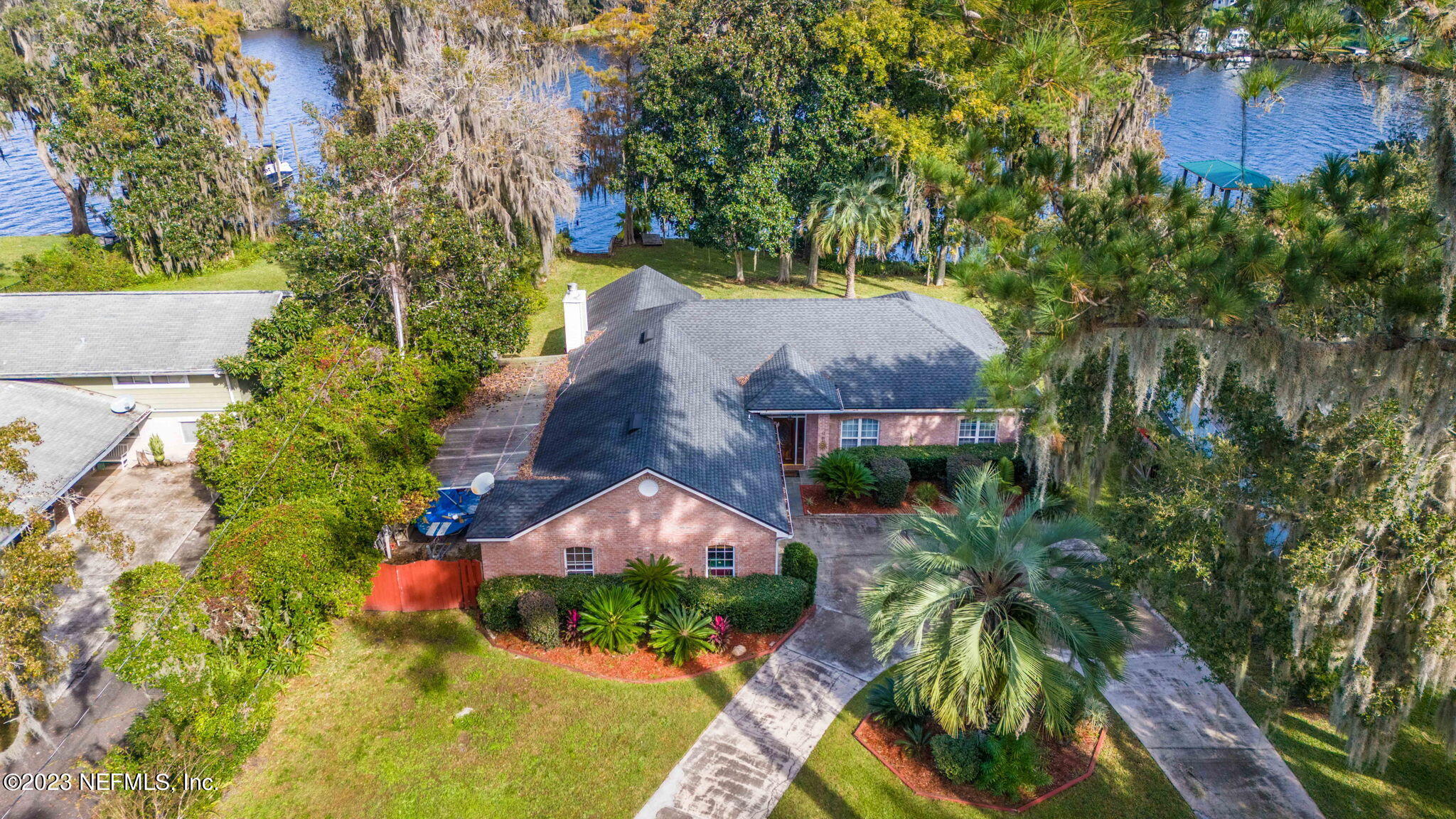42 Harmony Hall Road Middleburg, FL 32068 - Photo 48 of 70 an aerial view of a house with yard swimming pool and outdoor seating
