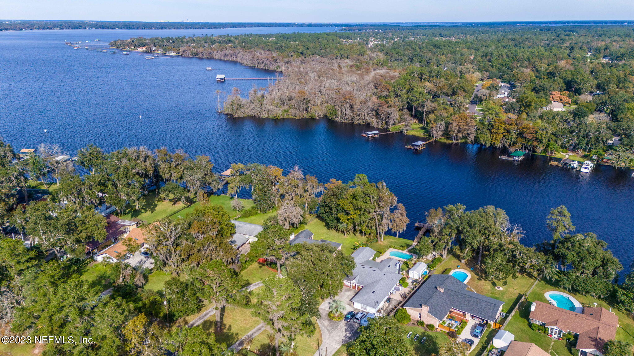42 Harmony Hall Road Middleburg, FL 32068 - Photo 49 of 70 Ariel View Towards Doctors Lake