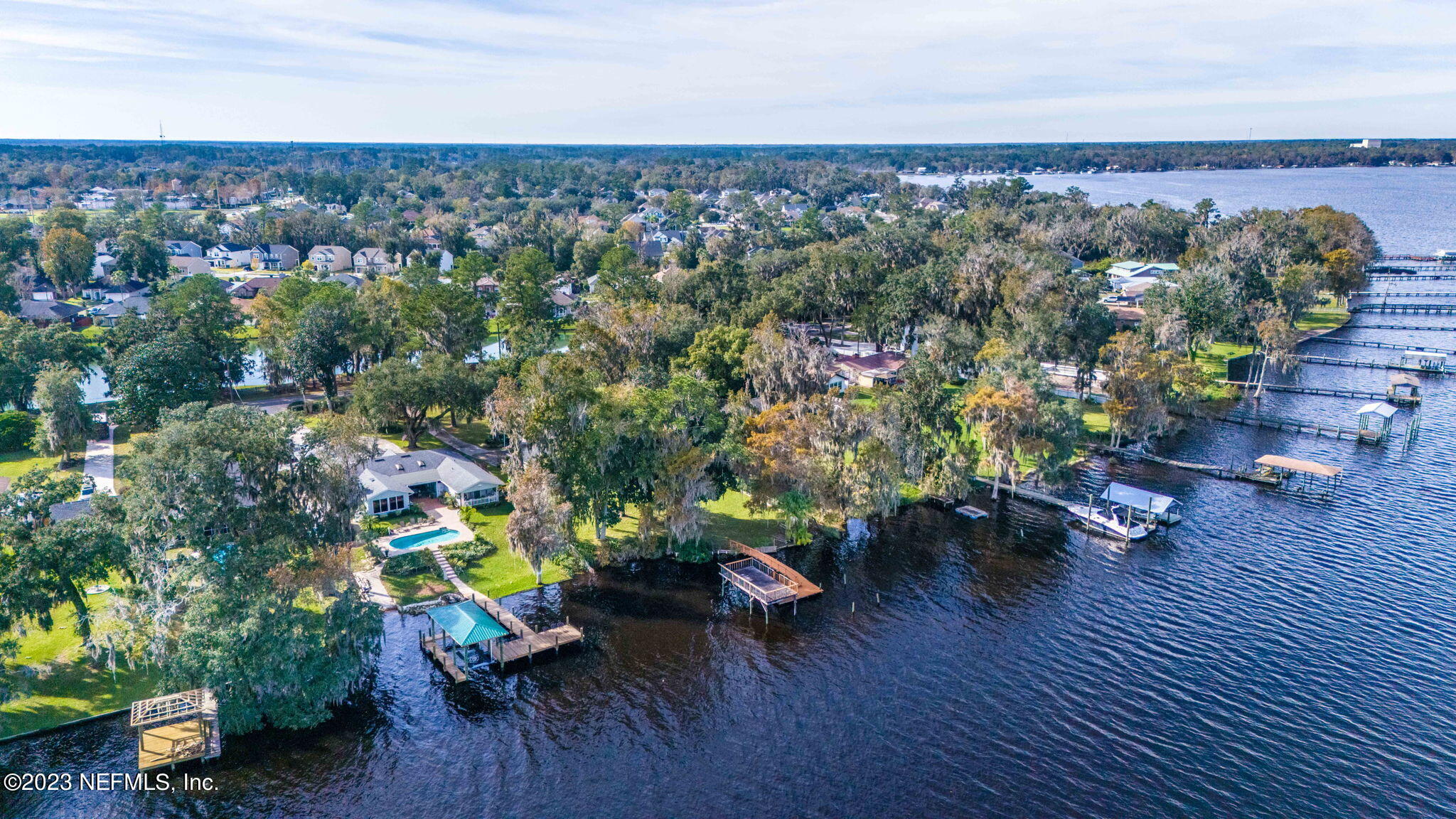 42 Harmony Hall Road Middleburg, FL 32068 - Photo 52 of 70 Ariel View Towards Doctors Lake
