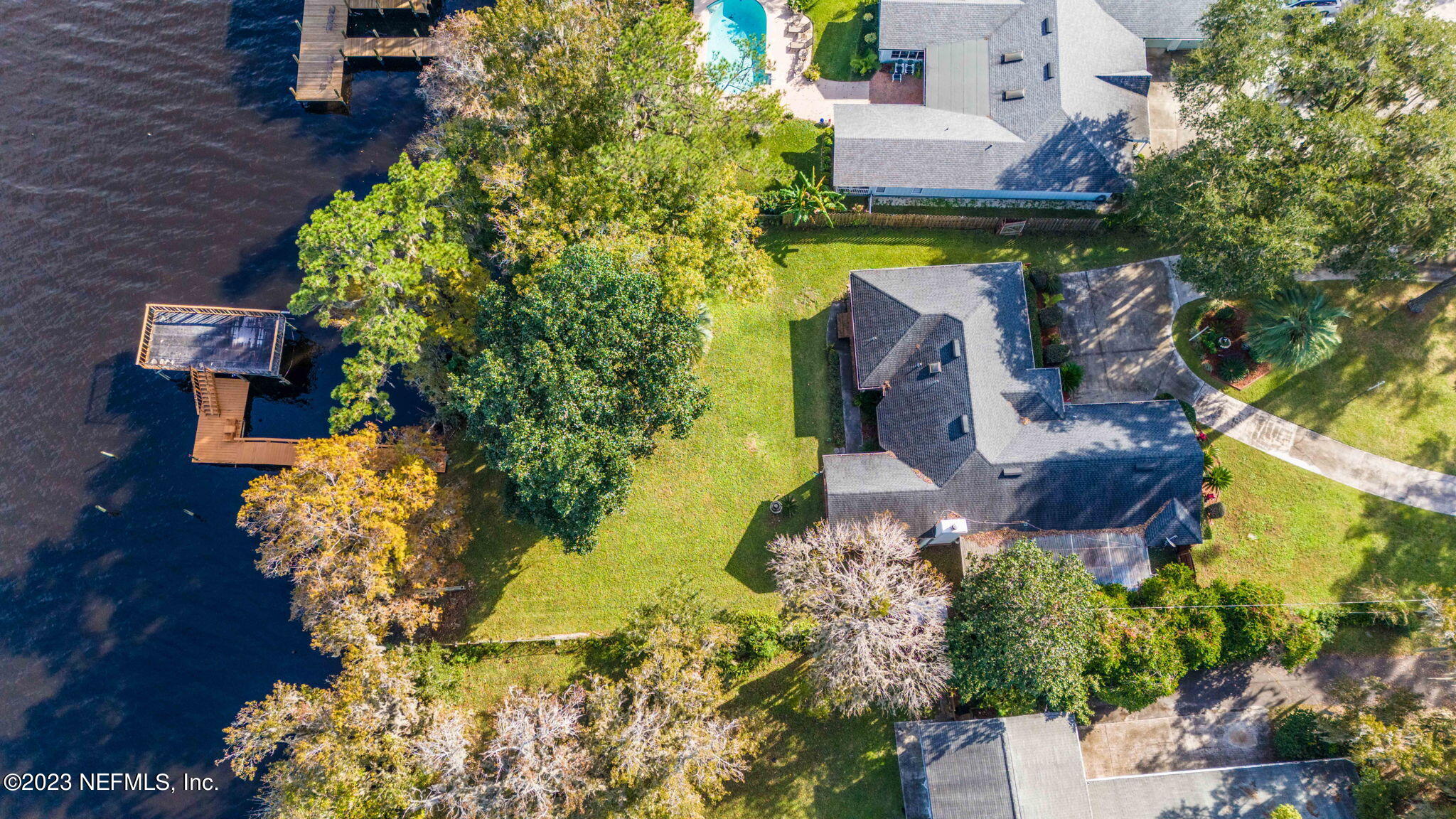 42 Harmony Hall Road Middleburg, FL 32068 - Photo 54 of 70 an aerial view of a house with a garden