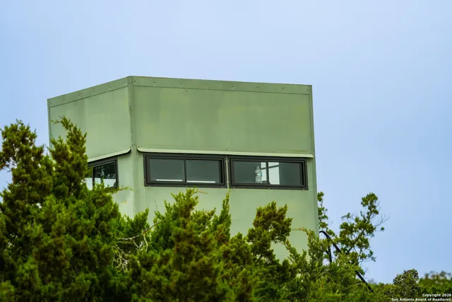 a backyard of a house with lots of tree