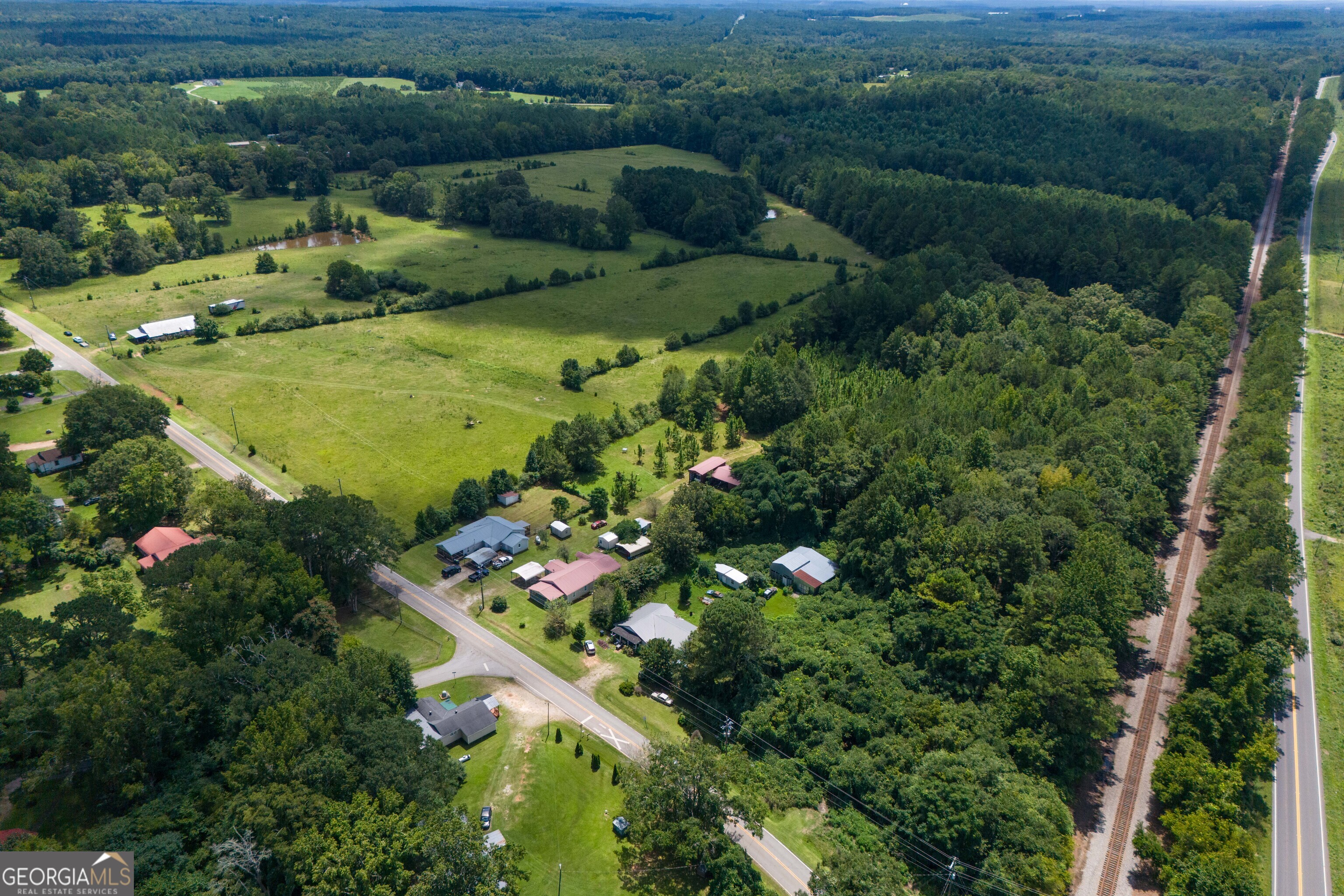 132 Hines Road Hogansville, GA 30230 - Photo 13 of 31 an aerial view of residential house with outdoor space