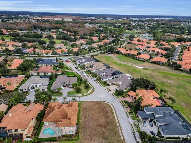 an aerial view of a city