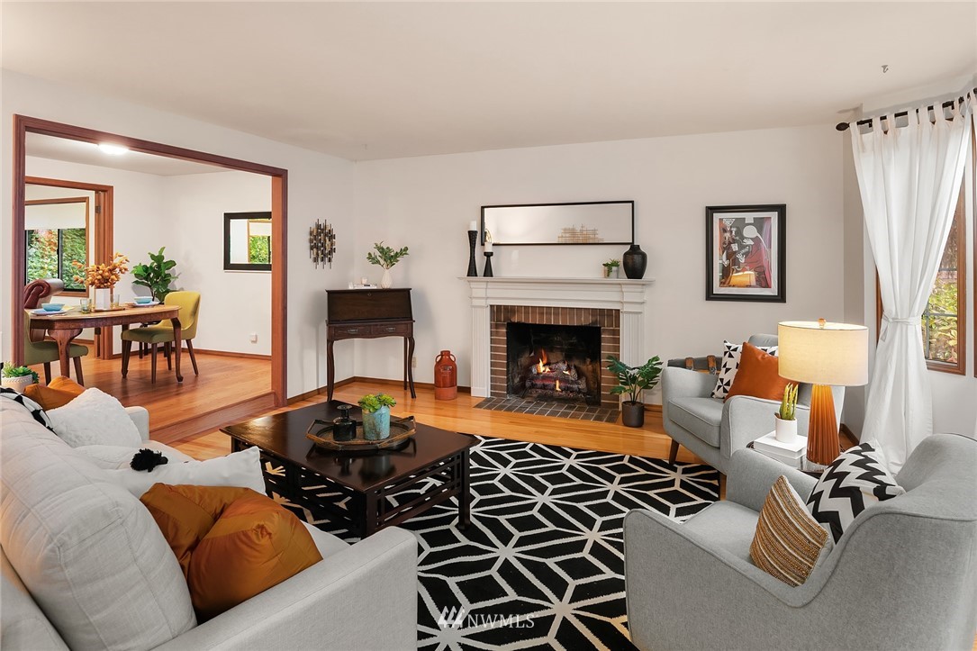 21031 Shell Valley Way Edmonds, WA 98026 - Photo 12 of 32 a living room with furniture and a fireplace