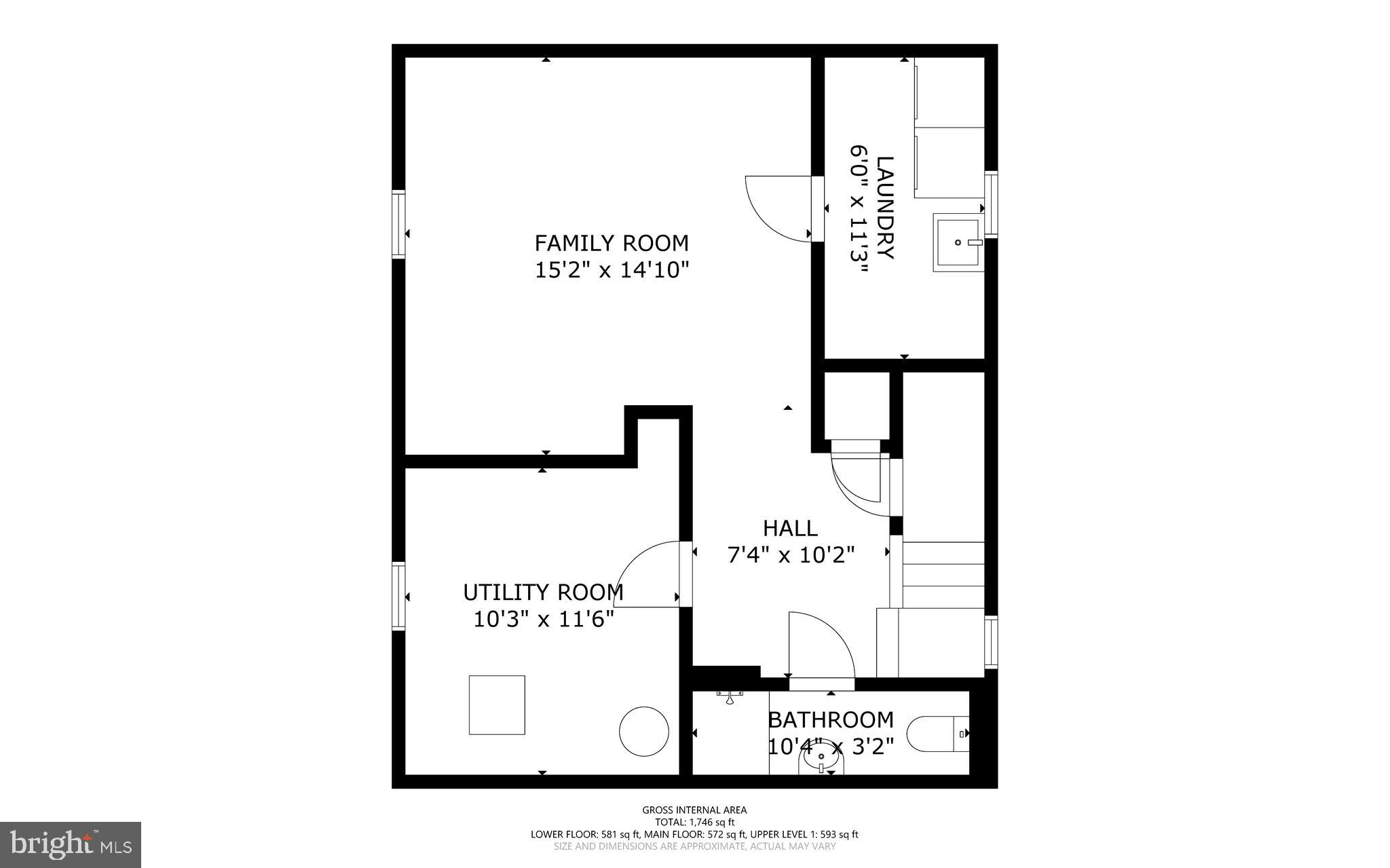 28 Dunmore Road Baltimore, MD 21228 - Photo 54 of 54 Floor Plan - Lower level