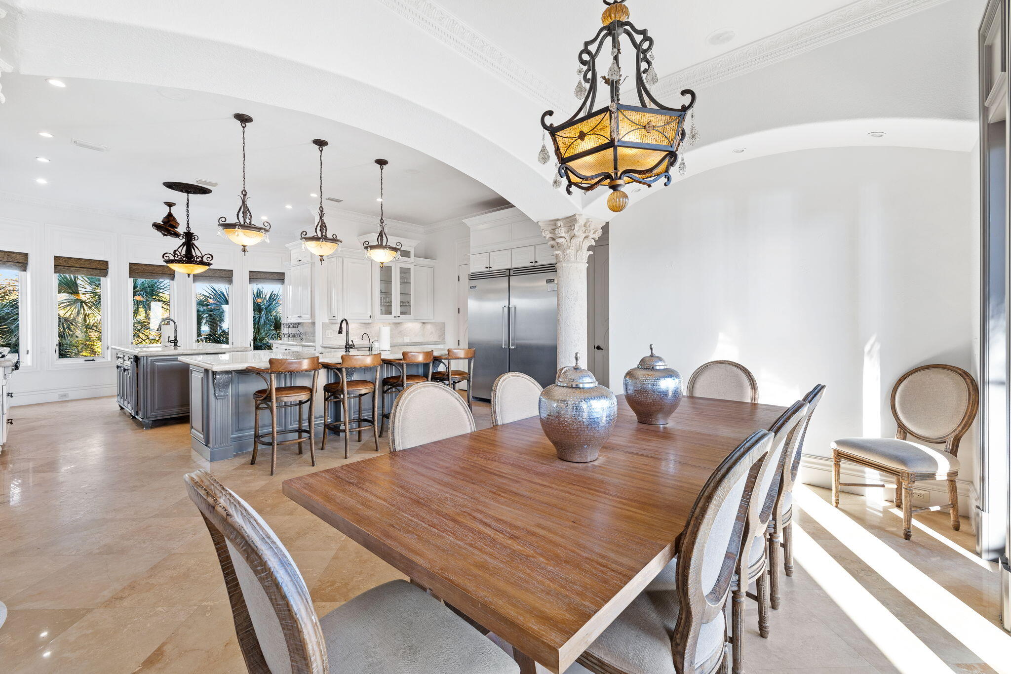 30 Pelican Circle Inlet Beach, FL 32461 - Photo 18 of 69 a dining room filled chandelier and kitchen view