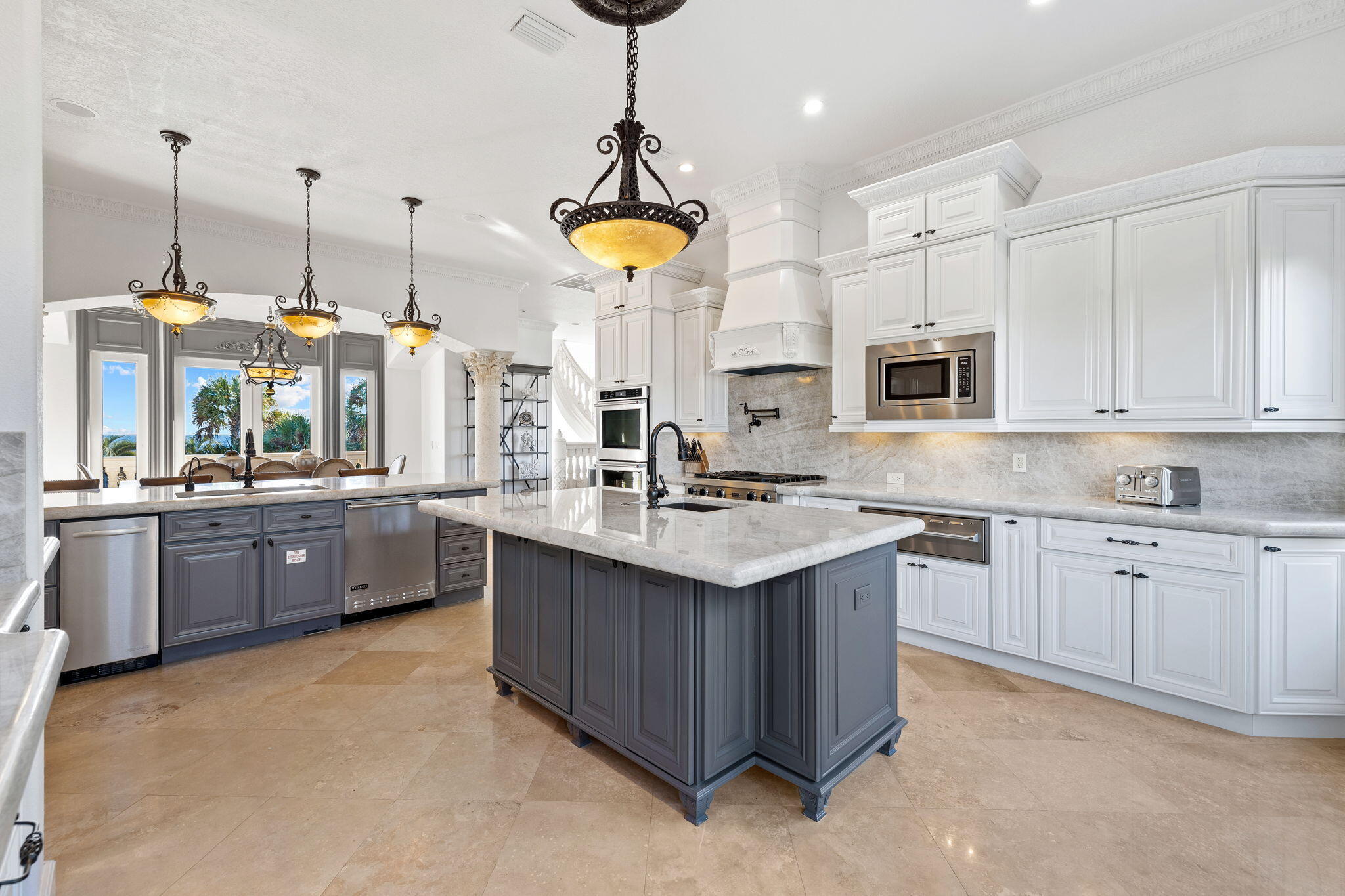 30 Pelican Circle Inlet Beach, FL 32461 - Photo 23 of 69 a kitchen with stainless steel appliances a stove a sink a center island a stove and a wooden floors