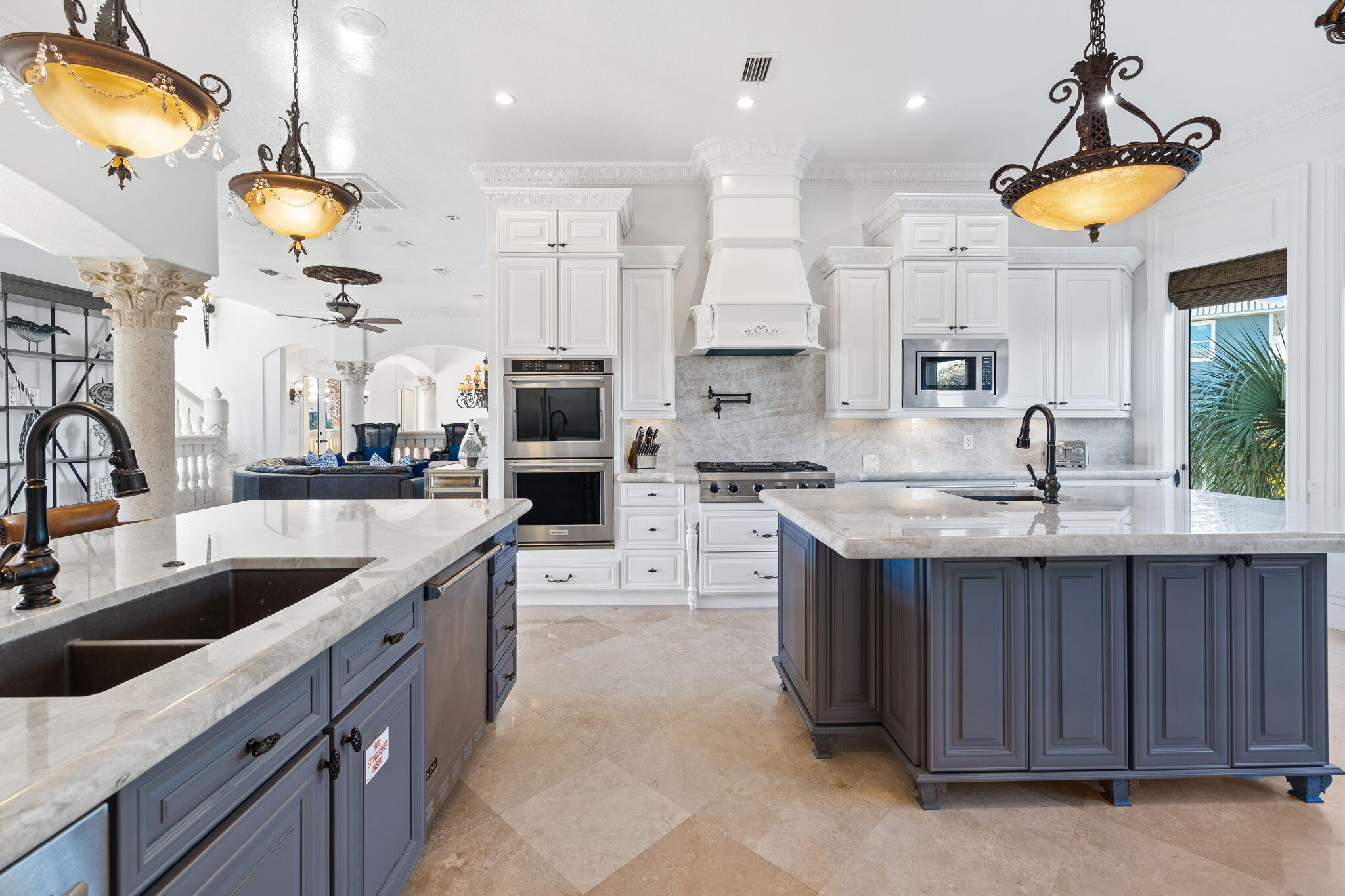30 Pelican Circle Inlet Beach, FL 32461 - Photo 24 of 69 a kitchen with stainless steel appliances granite countertop a sink a stove and a refrigerator