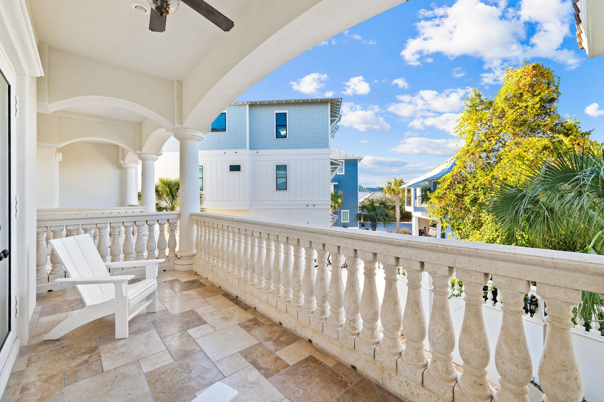 30 Pelican Circle Inlet Beach, FL 32461 - Photo 25 of 69 a view of a chair and tables in the balcony