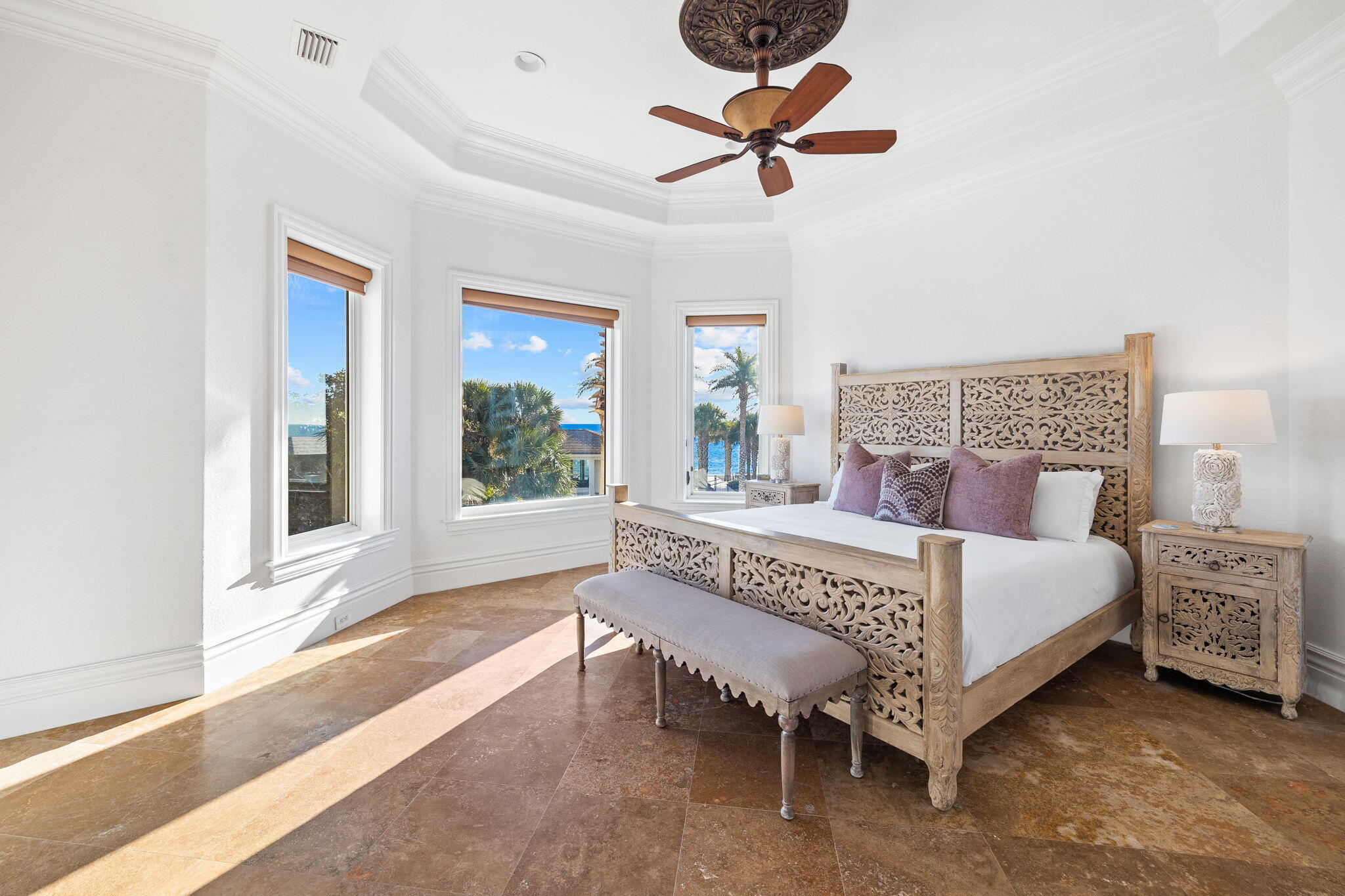 30 Pelican Circle Inlet Beach, FL 32461 - Photo 36 of 69 a bedroom with a bed a chandelier and next to a window