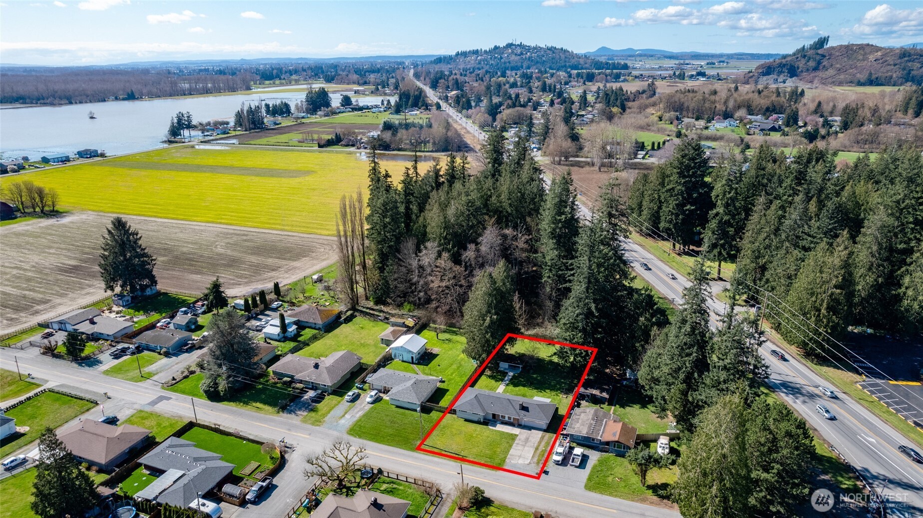 10450 Sterling Road Sedro-Woolley, WA 98284 - Photo 3 of 33 an aerial view of residential houses with outdoor space