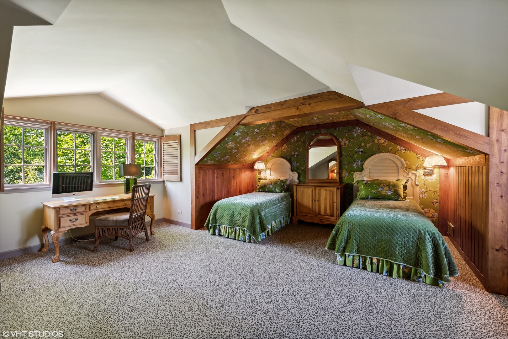 916 Shermer Road Northbrook, IL 60062 - Photo 31 of 54 a bedroom with two beds and a large window