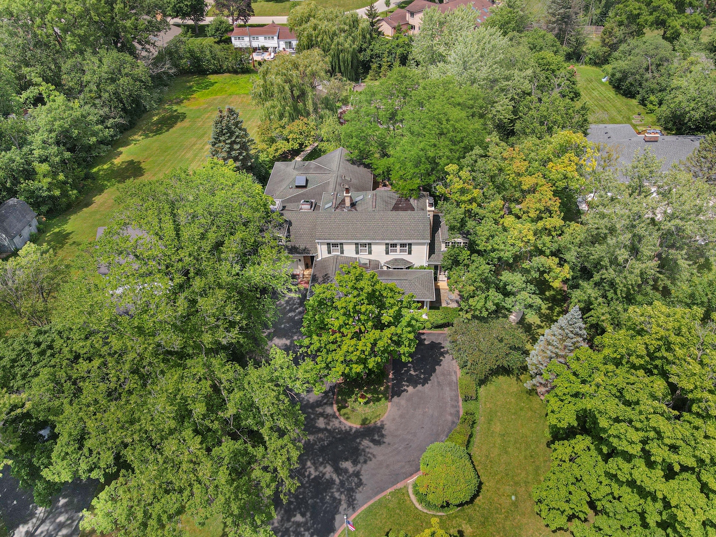 916 Shermer Road Northbrook, IL 60062 - Photo 53 of 54 an aerial view of a house with yard swimming pool and outdoor seating