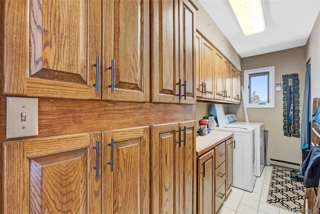 a spacious bedroom with a bed window and table