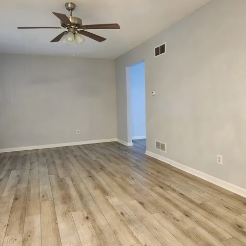 wooden floor in a room