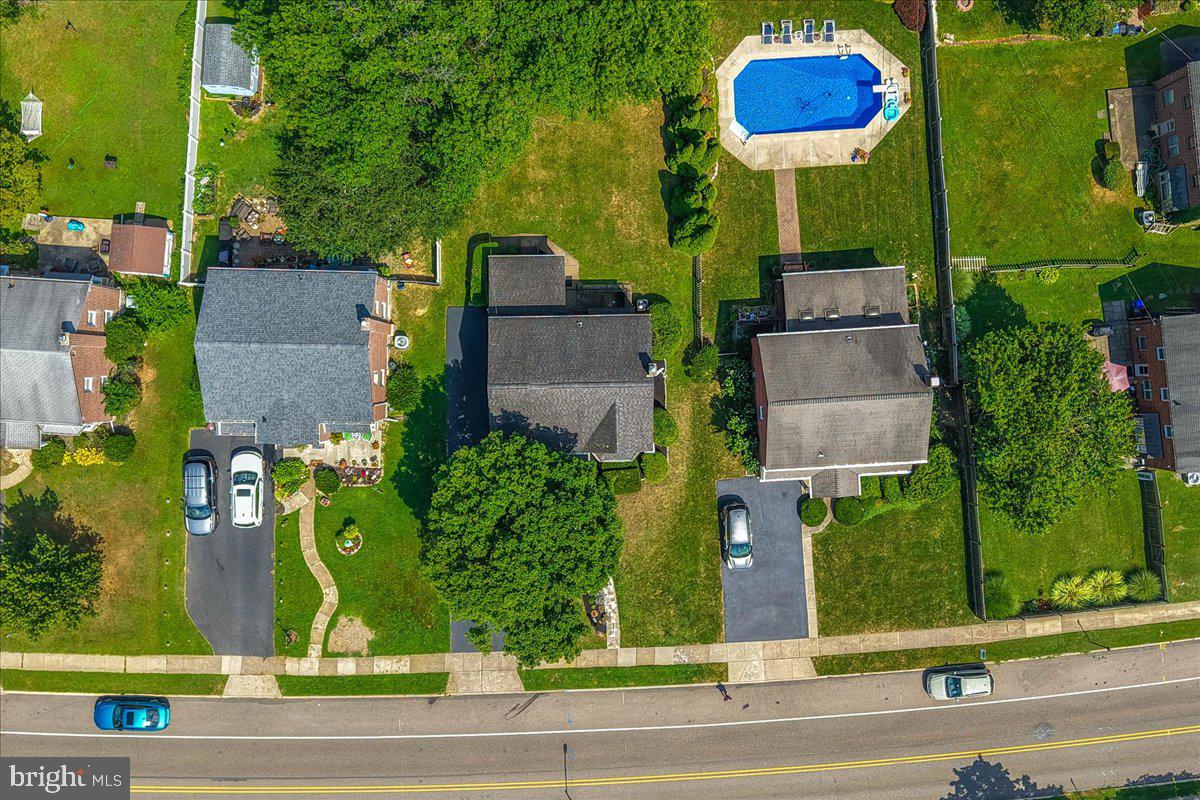 1615 Earlington Road Havertown, PA 19083 - Photo 61 of 72 an aerial view of a house with a yard basket ball court and outdoor seating