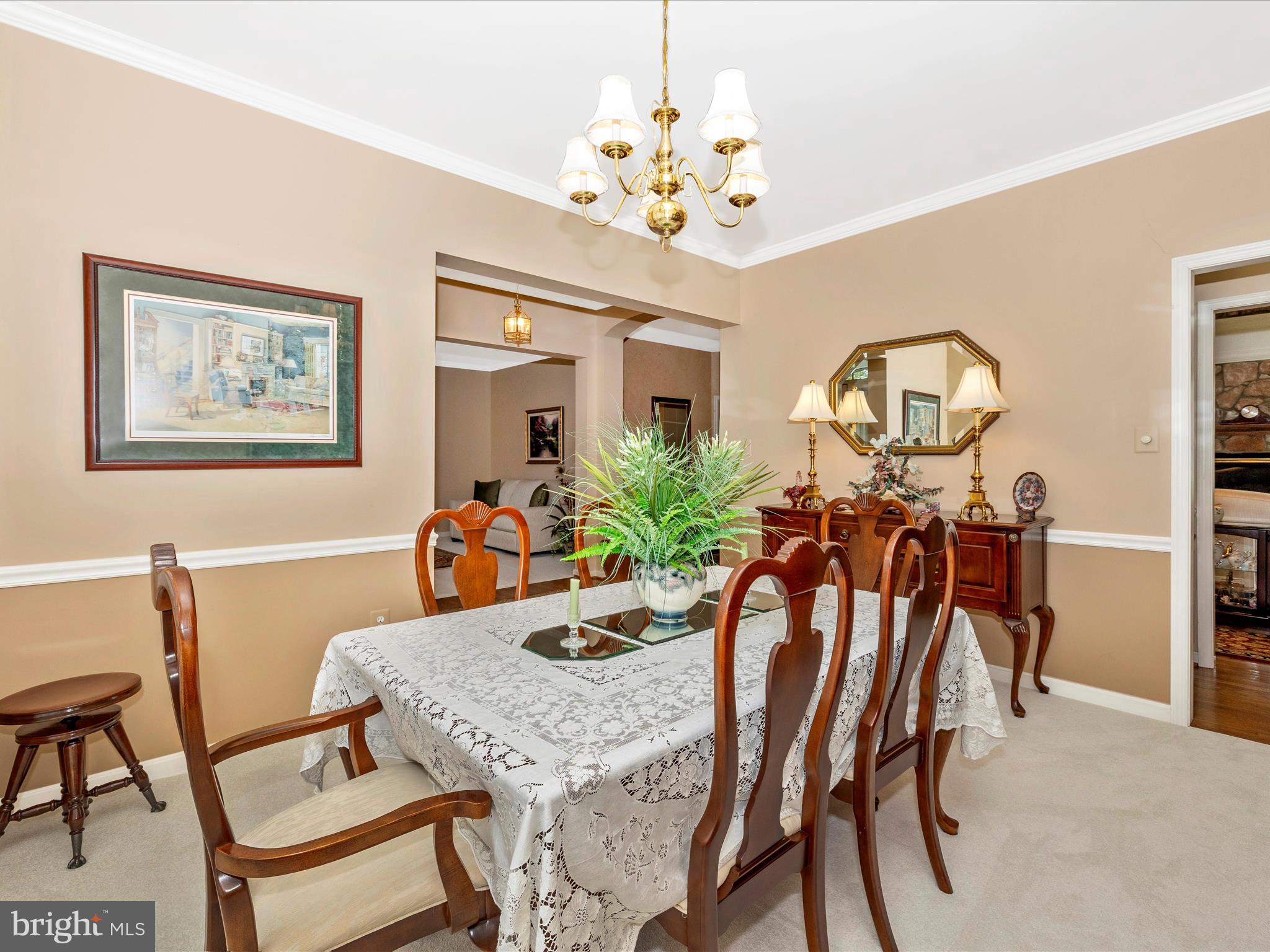 2594 Bear Den Road Frederick, MD 21701 - Photo 8 of 72 a view of a dining room with furniture and chandelier