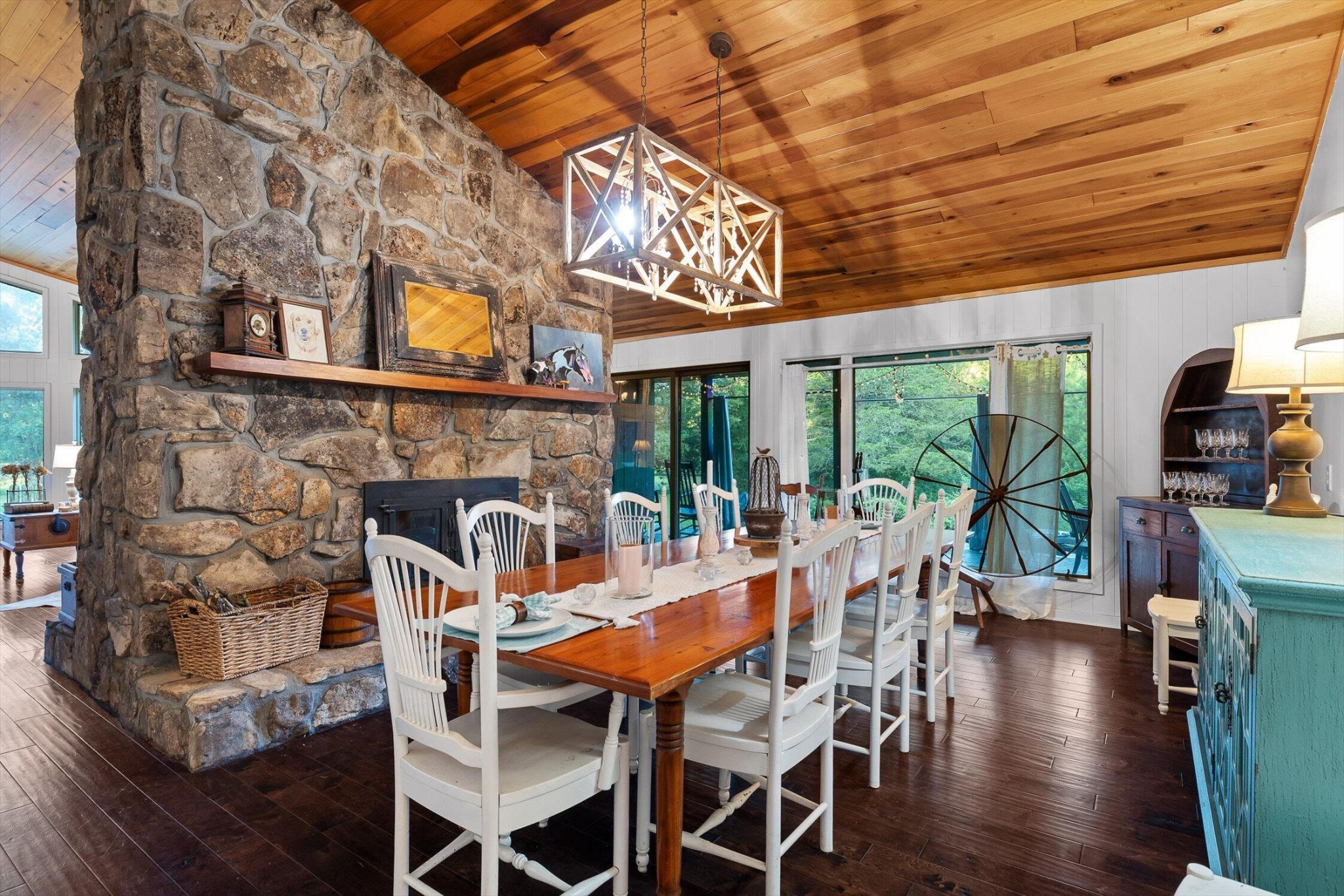 657 Brock Road Chickamauga, GA 30707 - Photo 29 of 55 a view of a dining room with furniture window and outside view