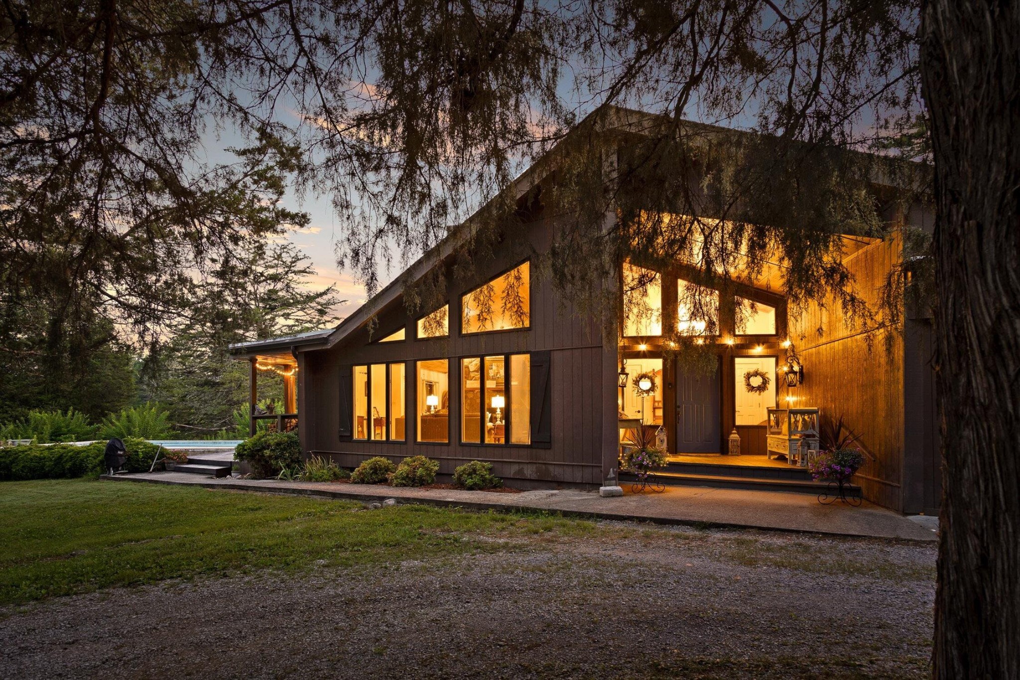 657 Brock Road Chickamauga, GA 30707 - Photo 6 of 55 a backyard of a house with lots of green space and fountain