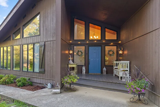 a front view of a house