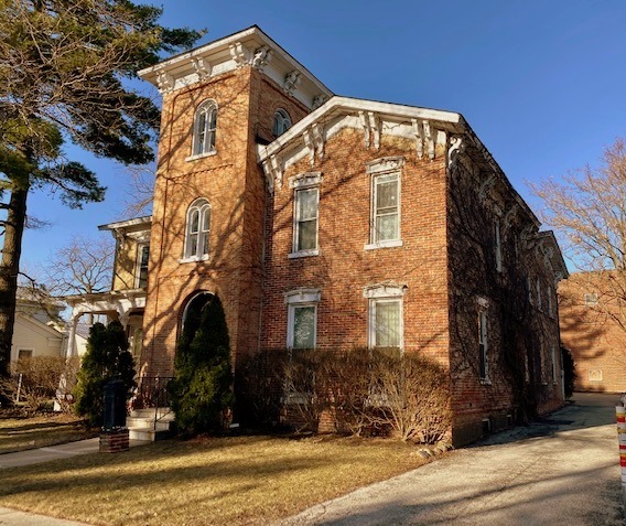 a front view of a house