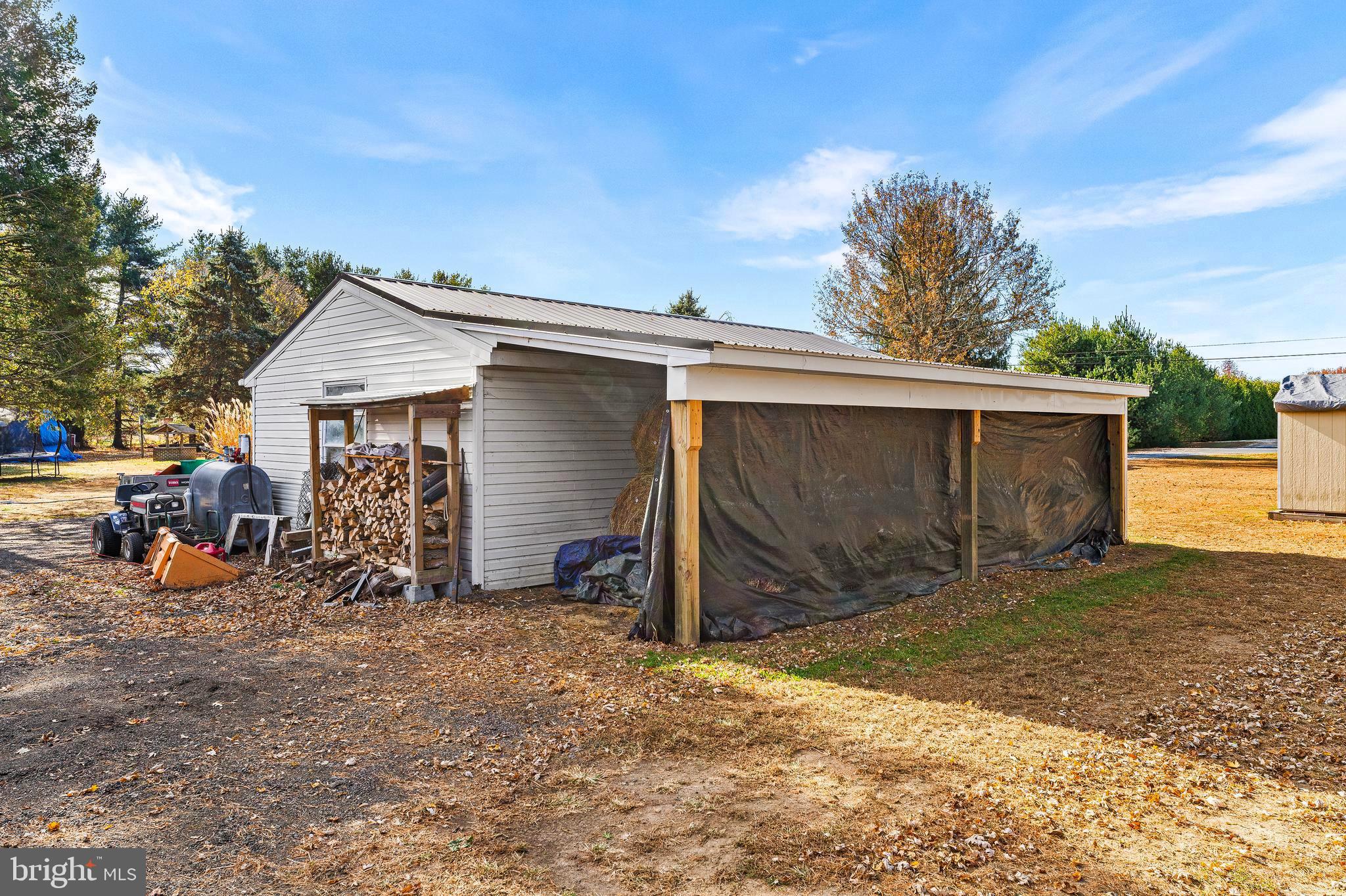 426 Walnut Street Road Salem, NJ 08079 - Photo 31 of 37 Detached garage with newer metal roof & lean to